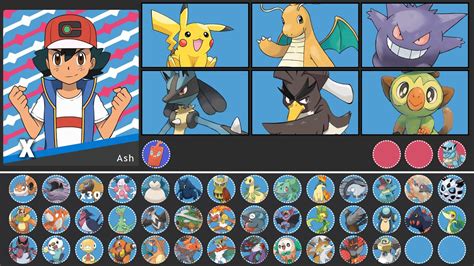 all ash pokemon list